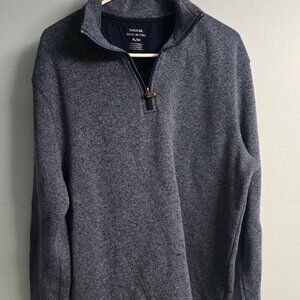 Haggar Cool 18 Pro Gray 1.4 Zip Sweater XL